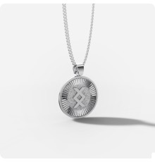 Руна Ингуз (Инг) из серебра Руна Ингуз (Инг) из серебра